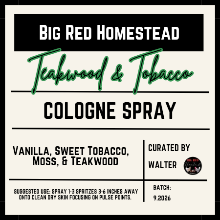 Cologne spray: Teakwood & Tobacco