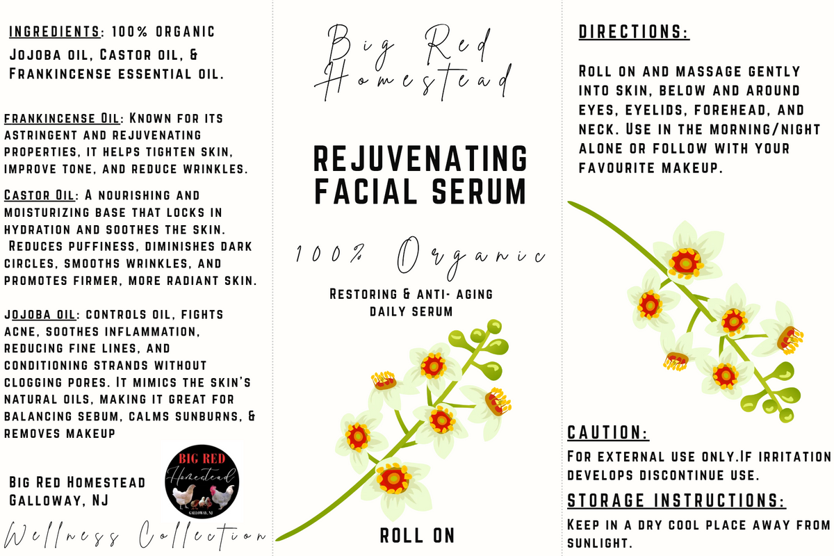 Rejevenating facial serum